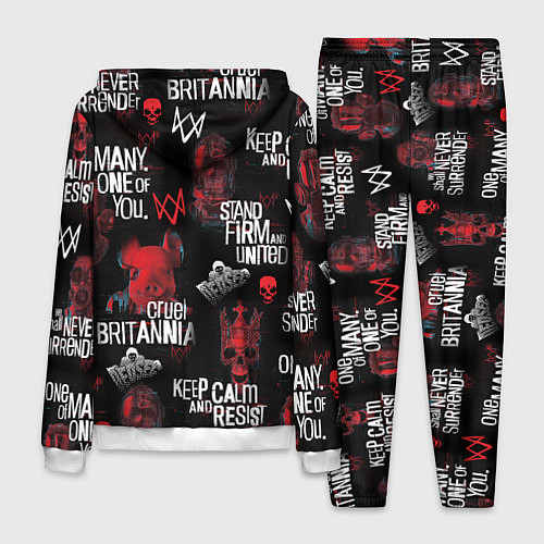 Мужской костюм WATCH DOGS LEGION REVOLUTION PATTERN / 3D-Белый – фото 2