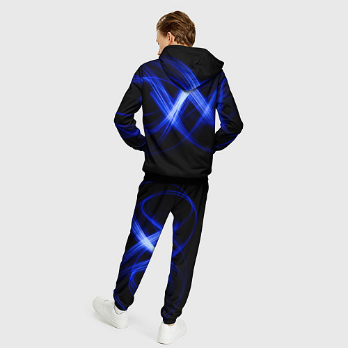 Мужской костюм Синяя бесконечность энергии / 3D-Черный – фото 4