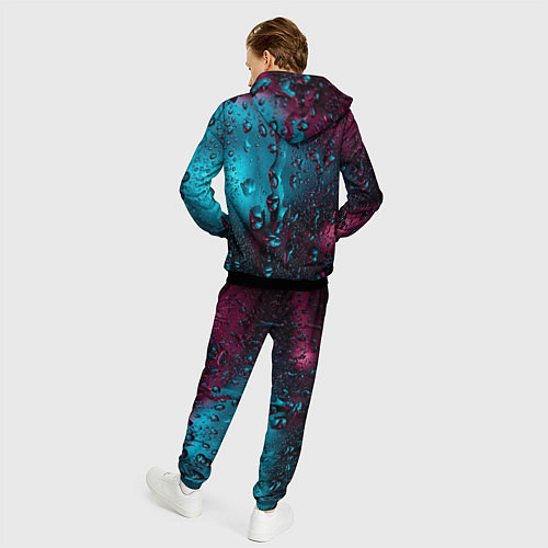 Мужской костюм Ностальгия фиолетового дождя / 3D-Черный – фото 4