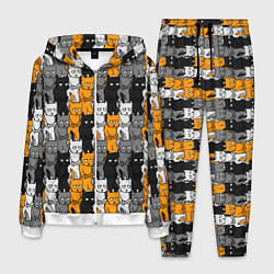 Костюм мужской Злой Кот мем, цвет: 3D-белый