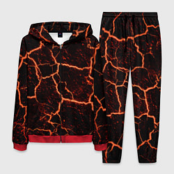 Костюм мужской Раскаленная лаваhot lava, цвет: 3D-красный