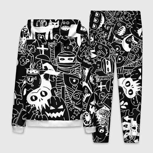 Мужской костюм Monster & Cat / 3D-Белый – фото 2