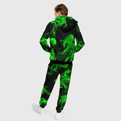 Мужской костюм Skoda: Green Smoke / 3D-Черный – фото 4