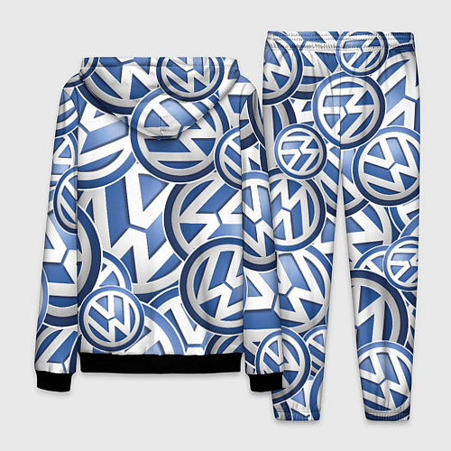 Мужской костюм Volkswagen logo Pattern / 3D-Черный – фото 2