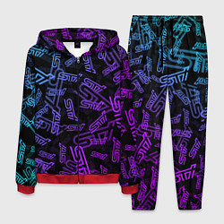 Костюм мужской STI NEON PATTERN, цвет: 3D-красный