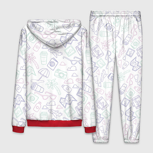 Мужской костюм Все! Еду в отпуск! / 3D-Красный – фото 2