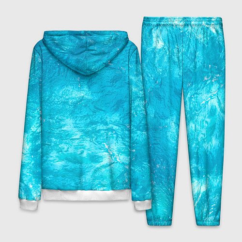 Мужской костюм Голубой океан Голубая вода / 3D-Белый – фото 2