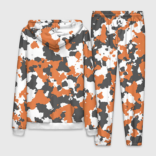 Мужской костюм Orange Camo / 3D-Белый – фото 2