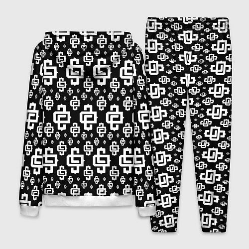 Мужской костюм Black Pattern Dope Camo Dope Street Market / 3D-Белый – фото 2