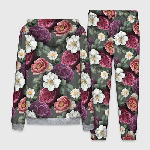 Мужской костюм Bouquet of flowers pattern / 3D-Меланж – фото 2