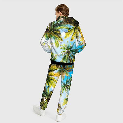 Мужской костюм Пальмы под солнцем / 3D-Черный – фото 4
