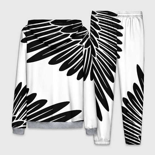 Мужской костюм ГЕРБ РОССИИ КРЫЛЬЯ СВОБОДЫ / 3D-Меланж – фото 2