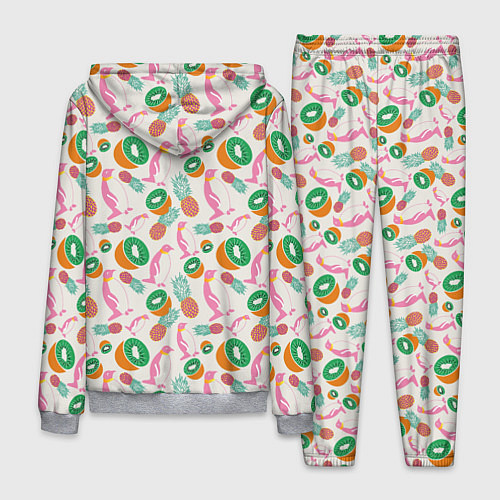 Мужской костюм Пингвины, киви и ананасы / 3D-Меланж – фото 2