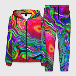Костюм мужской Expressive pattern Neon, цвет: 3D-красный