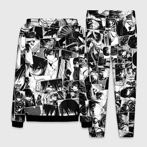 Мужской костюм Темнее чёрного паттерн / 3D-Черный – фото 2