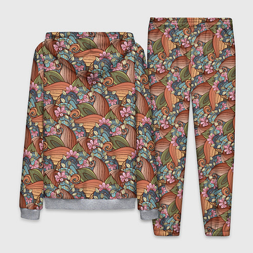 Мужской костюм Паттерн волнистые узоры / 3D-Меланж – фото 2