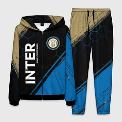 Костюм мужской INTER Pro Football Краска, цвет: 3D-черный