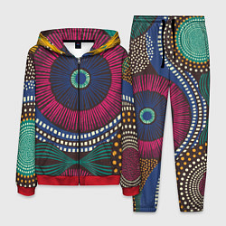 Костюм мужской Африка Орнамент, цвет: 3D-красный