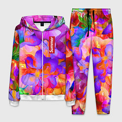 Мужской костюм Красочный цветочный паттерн Лето Colorful Floral P