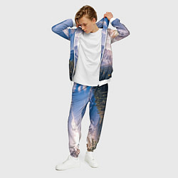 Костюм мужской Горы Лес Солнце, цвет: 3D-белый — фото 2