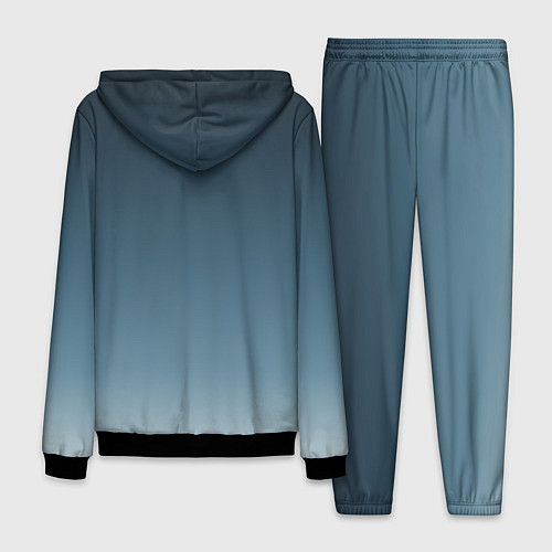 Мужской костюм GRADIENT shades of blue / 3D-Черный – фото 2
