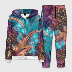 Костюм мужской Floral composition Цветочная композиция, цвет: 3D-белый