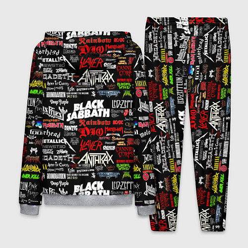 Мужской костюм THE TEXTURE OF MUSICAL ROCK BANDS / 3D-Меланж – фото 2
