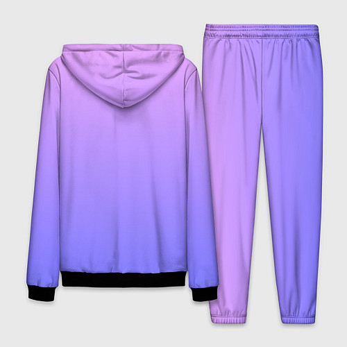 Мужской костюм PINK-PURPLE GRADIENT ГРАДИЕНТ РОЗОВО-ФИОЛЕТОВЫЙ / 3D-Черный – фото 2