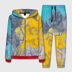 Костюм мужской Извержение Красок, цвет: 3D-красный