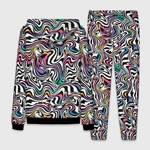 Мужской костюм Цветная оптическая иллюзия / 3D-Черный – фото 2