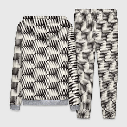 Мужской костюм 3D Куб Оптическая иллюзия 3D Cube / 3D-Меланж – фото 2