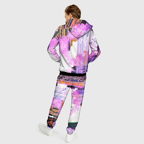 Мужской костюм Glitch art Fashion trend / 3D-Черный – фото 4