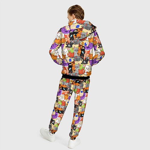 Мужской костюм Котики-такие котики / 3D-Черный – фото 4