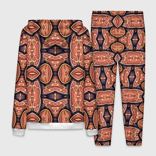 Мужской костюм Объемная абстракция / 3D-Белый – фото 2