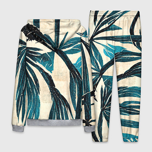 Мужской костюм Винтажные пальмы / 3D-Меланж – фото 2