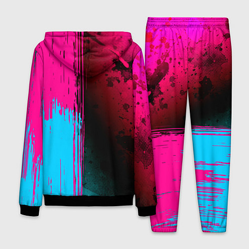 Мужской костюм Bring Me the Horizon - neon gradient: по-вертикали / 3D-Черный – фото 2