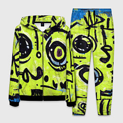 Костюм мужской Уличное творчество - граффити, цвет: 3D-черный