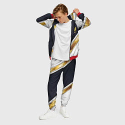 Костюм мужской Gold and white Russia, цвет: 3D-красный — фото 2