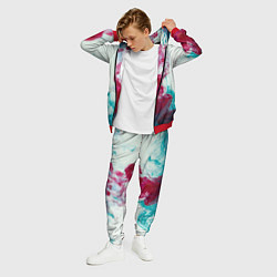 Костюм мужской Абстрактный красочный дым, цвет: 3D-красный — фото 2