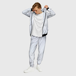 Костюм мужской Серый фон и белые линии, цвет: 3D-черный — фото 2