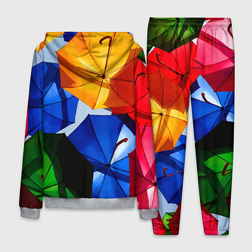 Мужской костюм Разноцветные зонтики / 3D-Меланж – фото 2