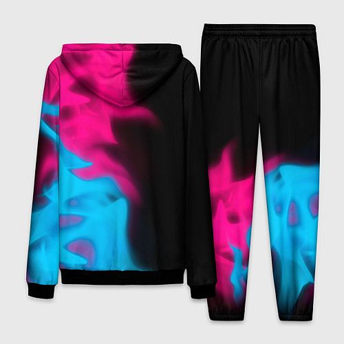 Мужской костюм Poppy Playtime - neon gradient: по-вертикали / 3D-Черный – фото 2