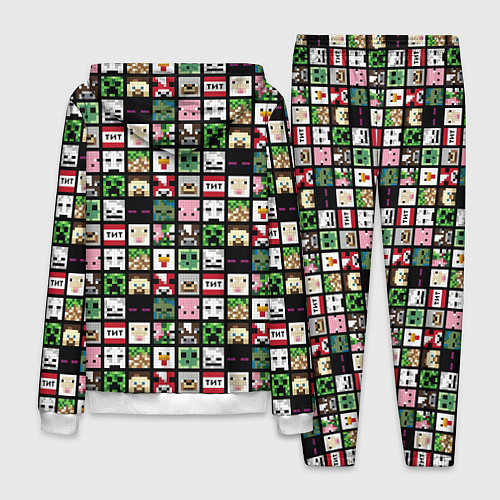 Мужской костюм Minecraft: characters / 3D-Белый – фото 2