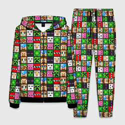Костюм мужской Minecraft - characters, цвет: 3D-черный