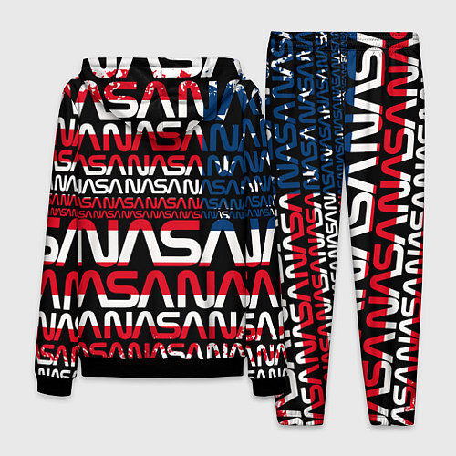Мужской костюм Nasa usa флаг / 3D-Черный – фото 2
