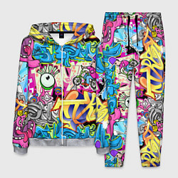 Мужской костюм Велосипедист и глаз граффити