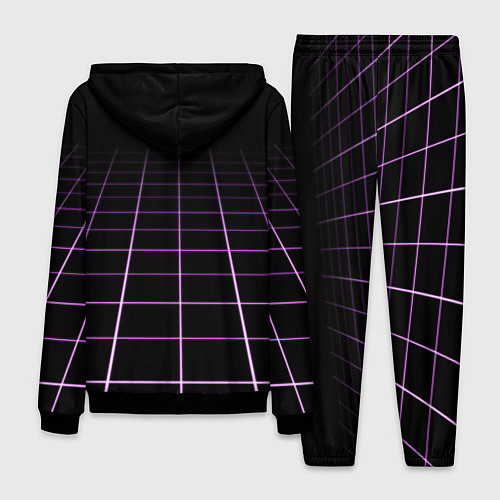 Мужской костюм Неоновая сетка - оптическая иллюзия / 3D-Черный – фото 2