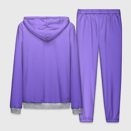 Мужской костюм Красивый фиолетовый градиент с цветами / 3D-Меланж – фото 2