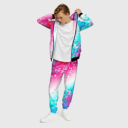 Костюм мужской Nirvana neon gradient style: надпись, символ, цвет: 3D-черный — фото 2