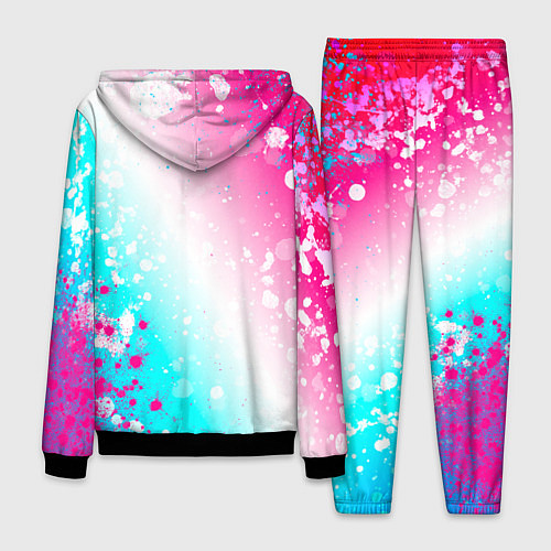 Мужской костюм Nirvana neon gradient style: надпись, символ / 3D-Черный – фото 2